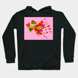 Splish-Splash ~ Hot Pink and Gold Hoodie